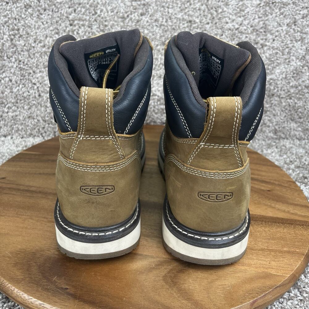 Keen 6" Cincinnati Men's Size 11D Carbon Square Toe Work Boots 1023222D Brown - Picture 5 of 9